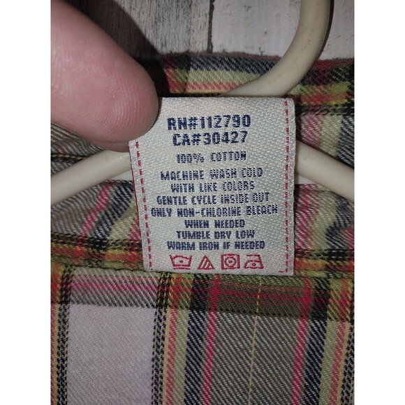 True Religion Western Button Up Plaid Pearl Snap Shirt Long Sleeve XXL - Picture 5 of 7